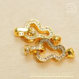  Charm Khóa Vòng Cổ Hồ Lô Mạ Vàng Cao Cấp 