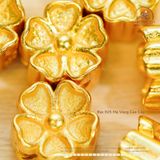  Charm Mai Vàng Gợn Sóng - Bạc 925 Mạ Vàng Cao Cấp 