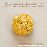  Charm nút thắt cát tường lớn 10.22mm - Bạc 925 Mạ Vàng Cao Cấp 