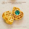 Charm Ngọc Bích Hồ Lô 9,61mm - Kim Loại Mạ Vàng