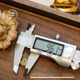  Charm Ngọc Bích Hồ Lô 9,61mm - Kim Loại Mạ Vàng 