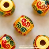  Charm Như Ý Tráng Men 8.66mm - Kim Loại Mạ Vàng 