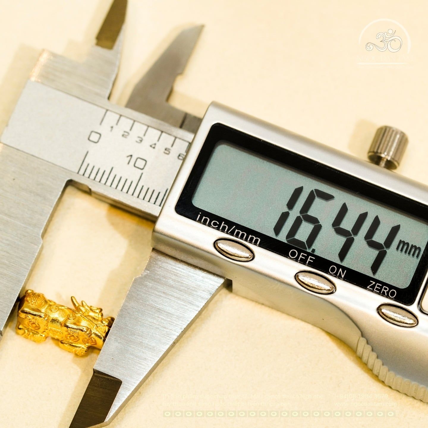  Charm Tỳ Hưu 16,44mm - Bạc 925 Mạ Vàng Cao Cấp 