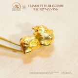  Charm Tỳ Hưu 15.73mm - Bạc 925 Mạ Vàng Cao Cấp 