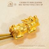  Charm Tỳ Hưu 22,83mm - Bạc 925 Mạ Vàng Cao Cấp 