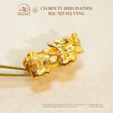  Charm Tỳ Hưu 19,65mm - Bạc 925 Mạ Vàng Cao Cấp 