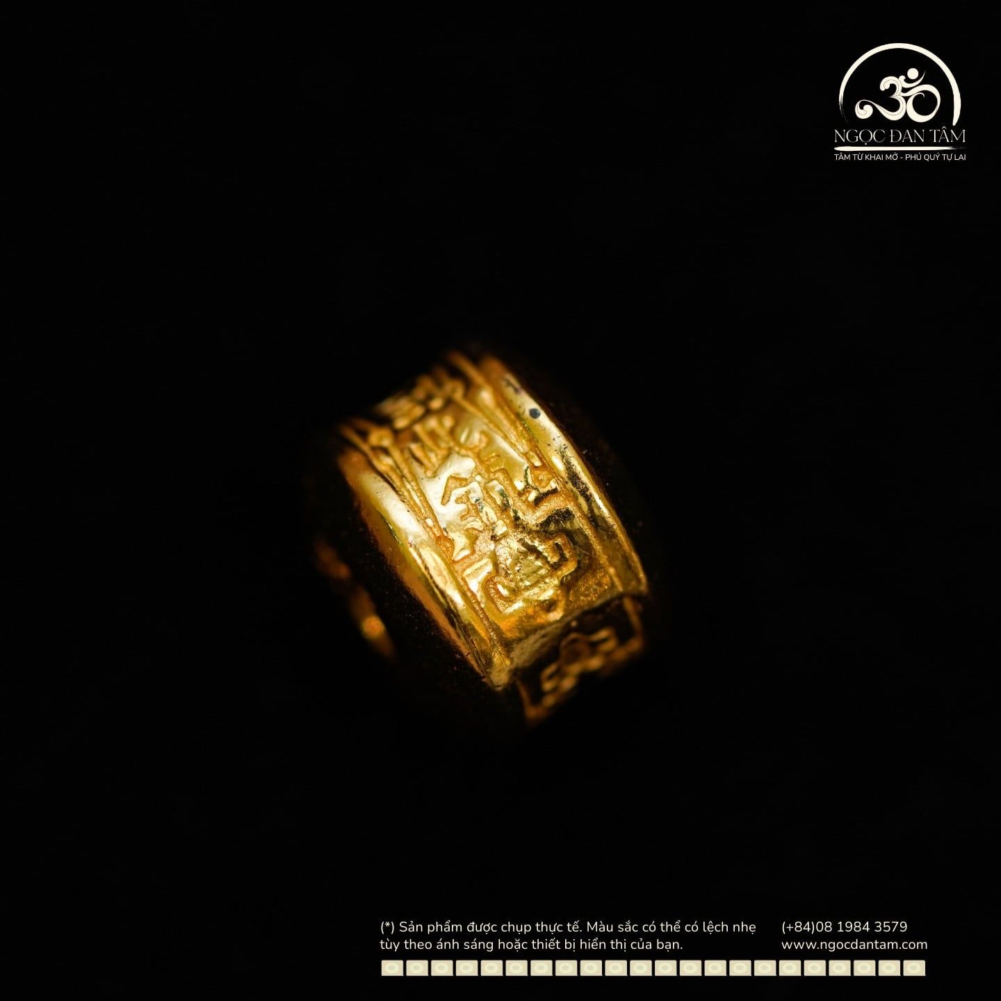  Charm Taisui Vàng 9.93mm - Bạc 925 Cao Cấp Mạ Vàng 