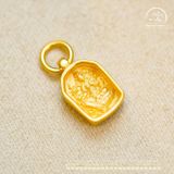  Charm Tara Xanh 8.36mm - Bạc 925 Mạ Vàng Cao Cấp 