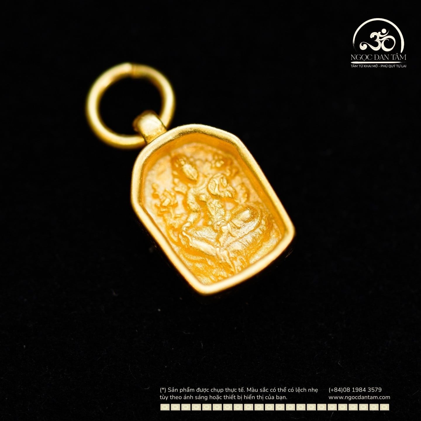  Charm Tara Xanh 8.36mm - Bạc 925 Mạ Vàng Cao Cấp 