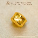  Charm Thần Tài 8mm - Bạc 925 Mạ Vàng Cao Cấp 