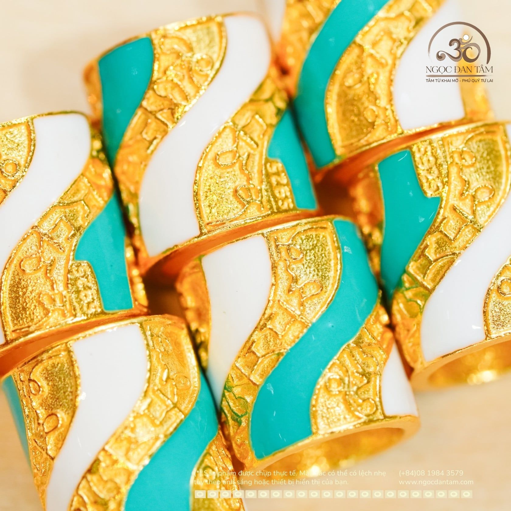  Charm Trụ Bình An - Bạc 925 Mạ Vàng Cao Cấp 