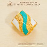  Charm Trụ Bình An - Bạc 925 Mạ Vàng Cao Cấp 