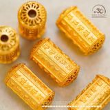  Charm Trụ Chú Omani Vàng 12mm - Bạc 925 Mạ Vàng Cao Cấp 