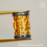  Charm Trụ Chú Omani Vàng Viền Bạc 9.49mm - Bạc 925 Mạ Vàng Cao Cấp 