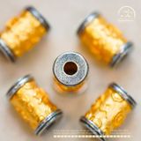  Charm Trụ Chú Omani Vàng Viền Bạc 9.49mm - Bạc 925 Mạ Vàng Cao Cấp 