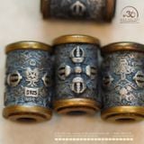  Charm Trụ Chùy Kim Cang Thập Tự 13.37mm - Bạc 925 mạ vàng cao cấp 