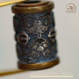  Charm Trụ Chùy Kim Cang Thập Tự 13.37mm - Bạc 925 mạ vàng cao cấp 