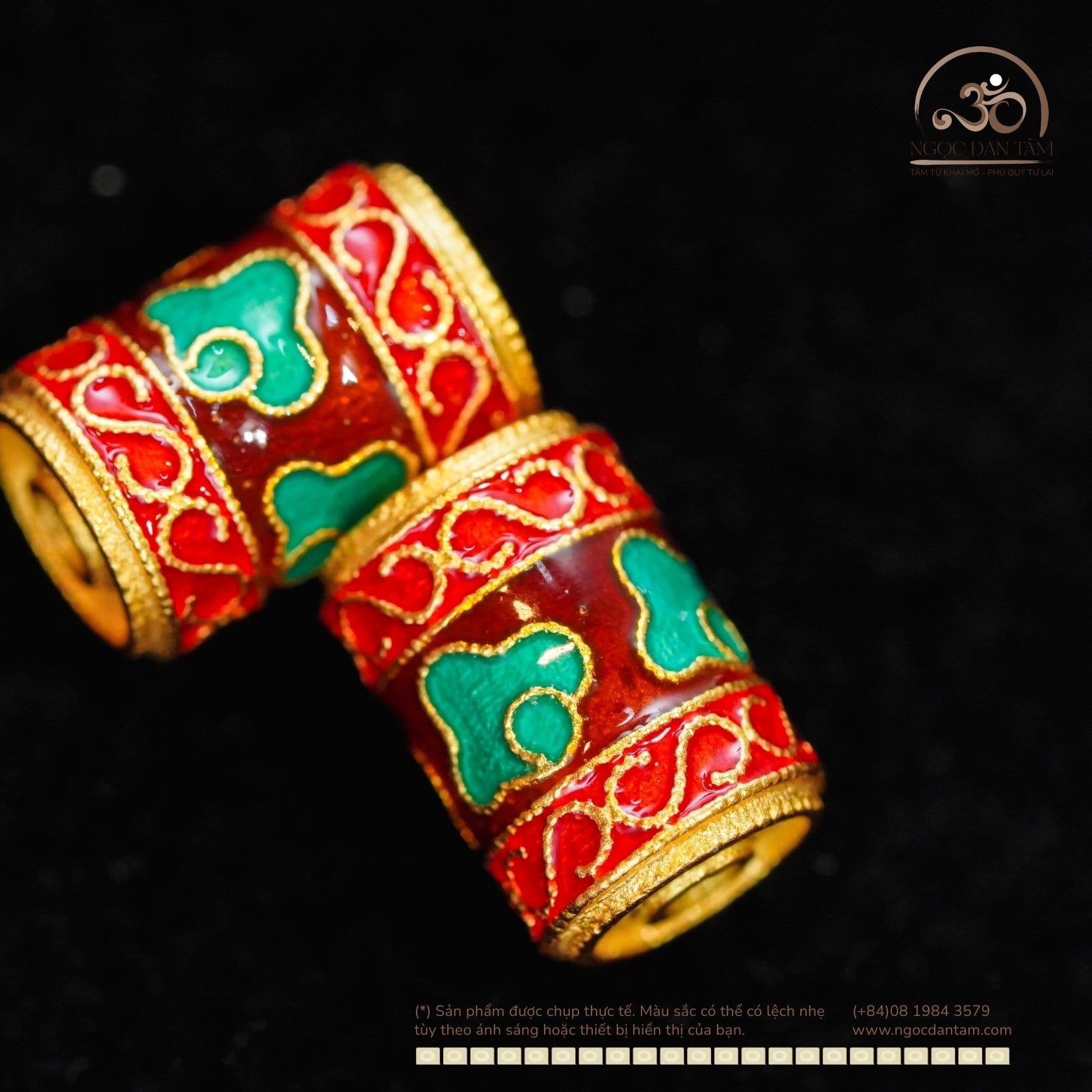  Charm Trụ May Mắn - Bạc 925 Mạ Vàng Cao Cấp 