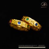  Charm Tròn 3 Màu 8mm Bạc 925 - Mạ Vàng Cao Cấp 