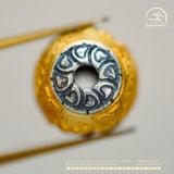  Charm Tròn 4 Pháp Khí Mạ Vàng  9.09mm - Bạc 925 Mạ Vàng Cao Cấp 
