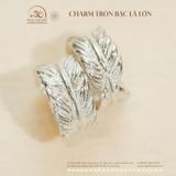  Charm Tròn Bạc Lá Lớn - Bạc 925 Cao Cấp 