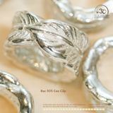  Charm Tròn Bạc Lá Nhỏ - Bạc 925 Cao Cấp 