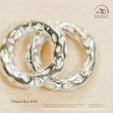 Charm Tròn Bạc Lớn - Bạc 925 Cao Cấp 