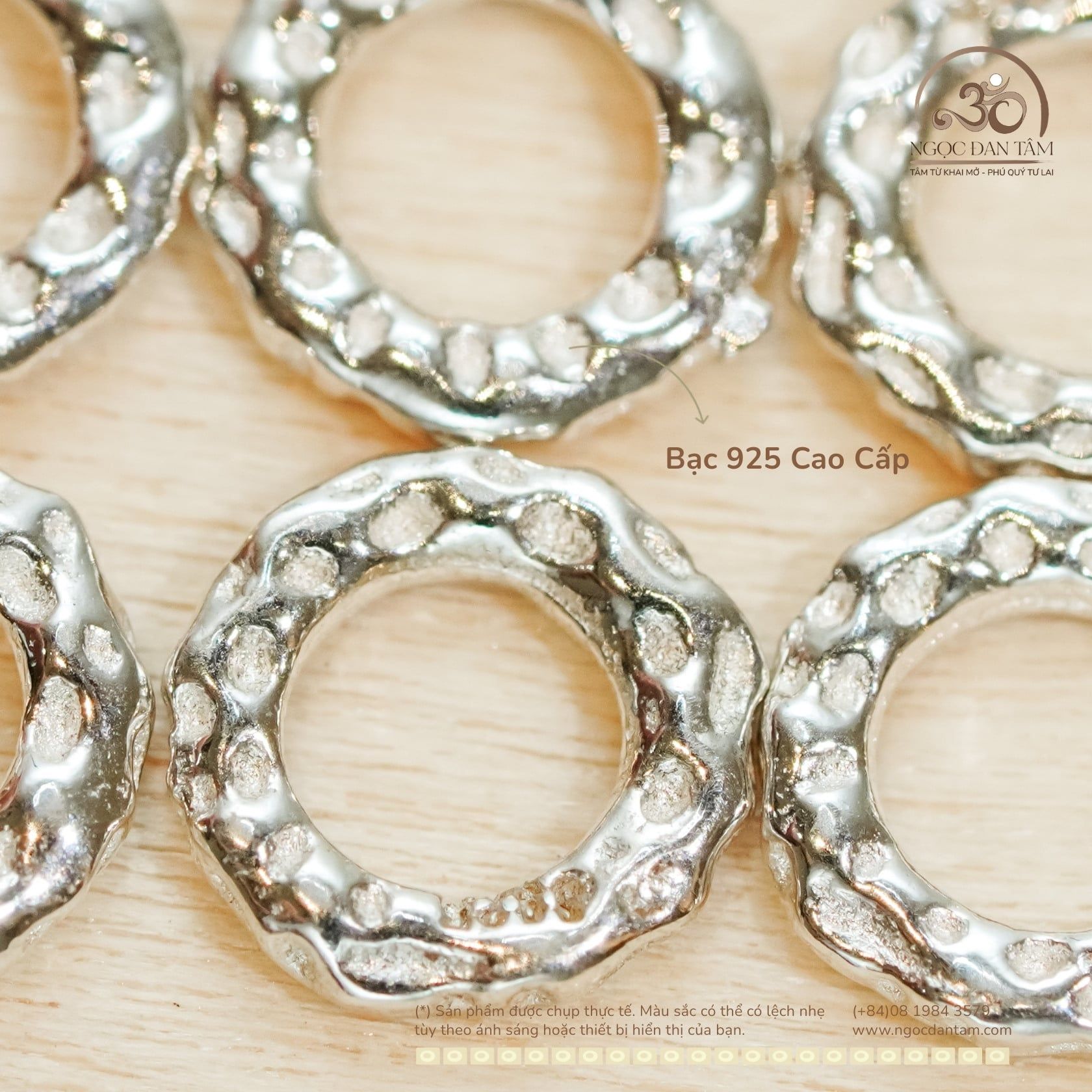  Charm Tròn Bạc Nhỏ - Bạc 925 Cao Cấp 