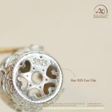  Charm Tròn Bạc Phúc Hoa - Bạc 925 Cao Cấp 