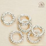 Charm Tròn Bạc Trung - Bạc 925 Cao Cấp 
