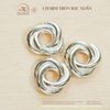  Charm Tròn Bạc Xoắn - Bạc 925 Cao Cấp 