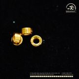  Charm Tròn Đệm 3mm - Bạc 925 Mạ Vàng Cao Cấp 