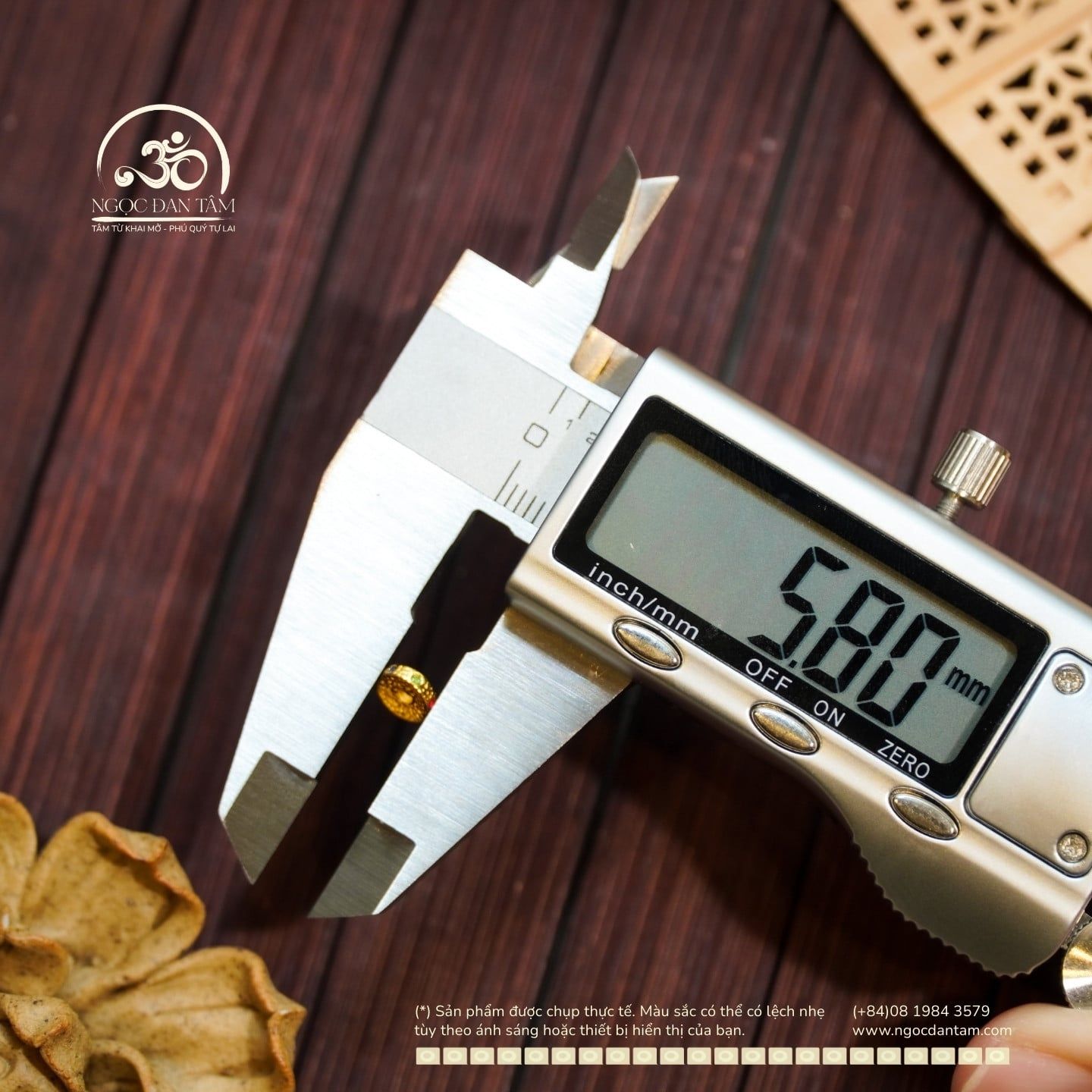  Charm Tròn Dẹp 6mm Đính Đá 3 Màu - Bạc 925 Mạ Vàng Cao Cấp 