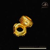  Charm Tròn Dẹp - Bạc 925 Mạ Vàng Cao Cấp 