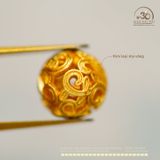  Charm Tròn Xoắn Mạ Vàng 8.12mm - Kim Loại Mạ Vàng 