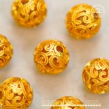  Charm Tròn Xoắn Mạ Vàng 8.12mm - Kim Loại Mạ Vàng 