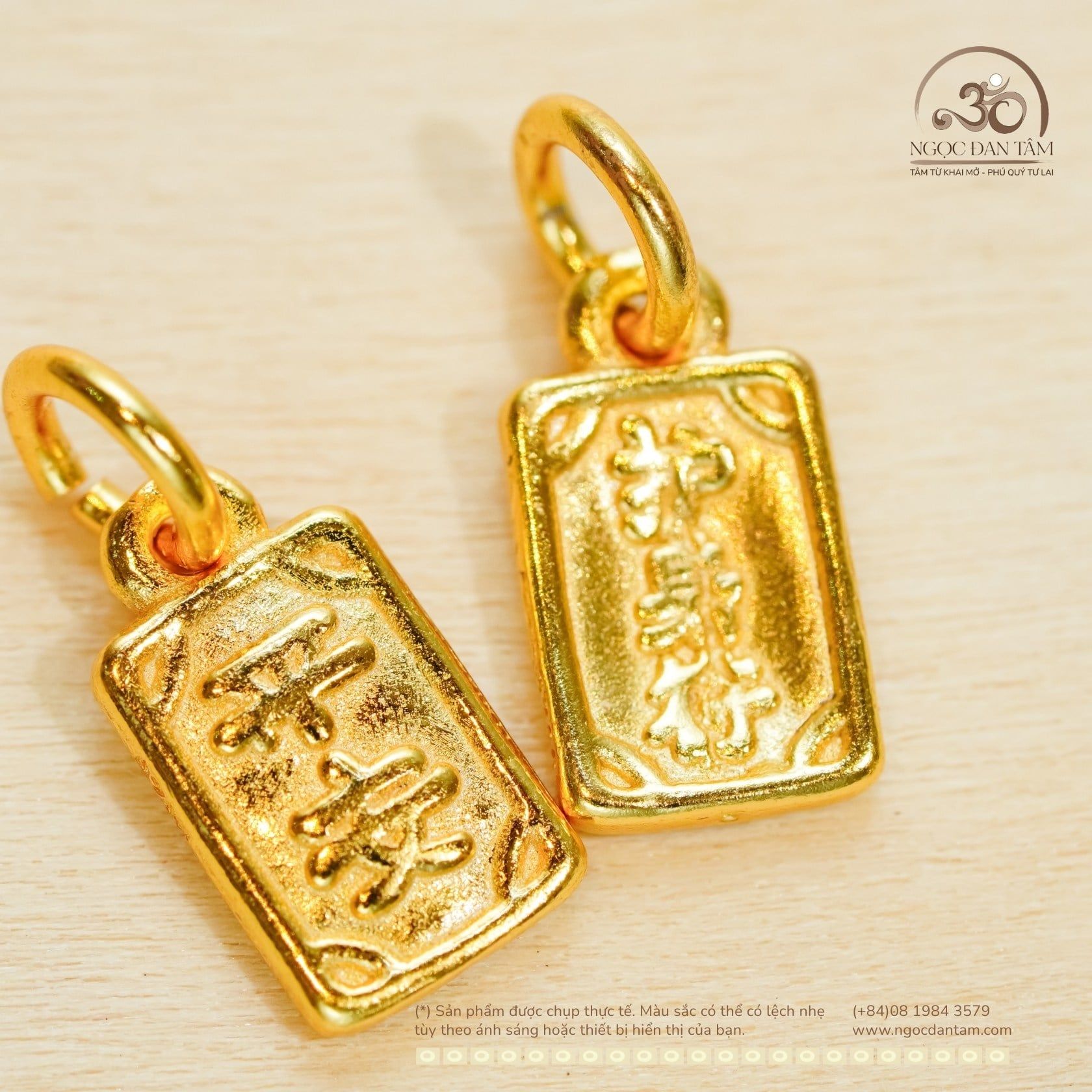  Charm Treo Bình An - Bạc 925 Mạ Vàng Cao Cấp 