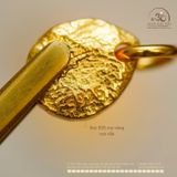  Charm Treo Bánh Xe May Mắn 9.22mm - Bạc 925 Mạ Vàng Cao Cấp 