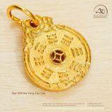  Charm Treo Bát Quái - Bạc 925 Mạ Vàng Cao Cấp 