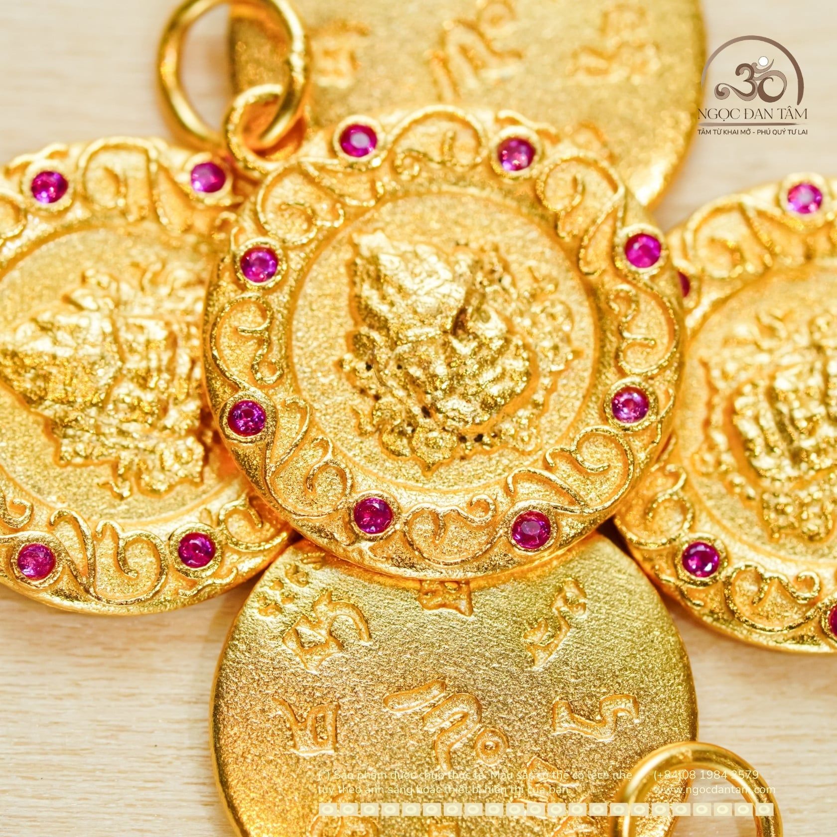  Charm Treo Mặt Thánh - Bạc 925 Mạ Vàng Cao Cấp 