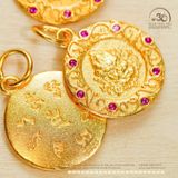  Charm Treo Mặt Thánh - Bạc 925 Mạ Vàng Cao Cấp 