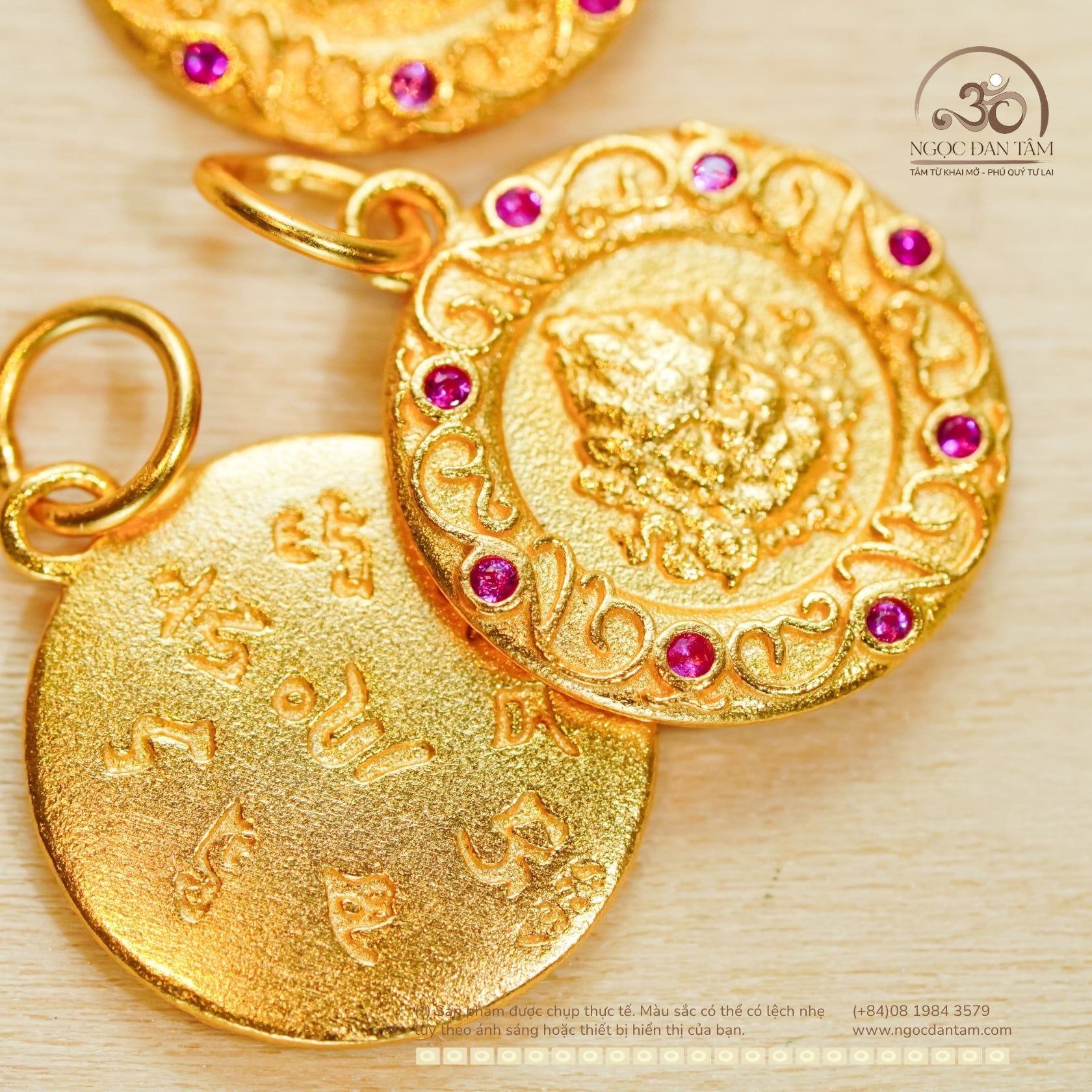  Charm Treo Mặt Thánh - Bạc 925 Mạ Vàng Cao Cấp 