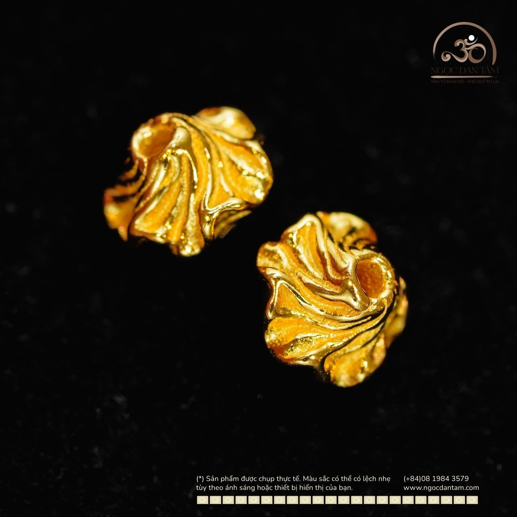  Charm Vỏ Sò Mạ Vàng - Bạc 925 Mạ Vàng Cao Cấp 