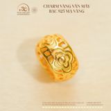  Charm Vàng Vân Mây - Bạc 925 Mạ Vàng Cao Cấp 