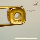  Charm Vuông Chú Om 7.33mm - Bạc 925 Mạ vàng cao cấp 