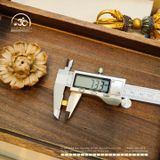  Charm Vuông Chú Om 7.33mm - Bạc 925 Mạ vàng cao cấp 