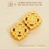 Charm Vuông Đoàn Viên - Bạc 925 Mạ Vàng Cao Cấp
