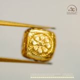  Charm Vuông Hoa 6.9mm - Bạc 925 Mạ Vàng Cao Cấp 