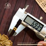  Charm Vuông Mạ Vàng 6.93mm - Bạc 925 Vuông Mạ Vàng 