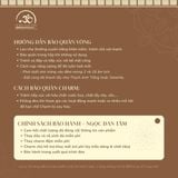  Charm Răng Đính Đá Hồng 6.73mm - Bạc 925 Mạ Vàng Cao Cấp 